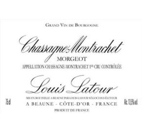 Louis Latour - Chassagne-Montrachet - Morgeot 1er Cru label