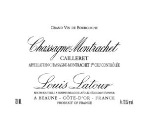 Louis Latour - Chassagne-Montrachet - Cailleret label