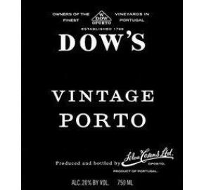 Dow's - Vintage Port label