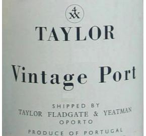 Taylor - Vintage Port label