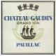 Chateau Gaudin label
