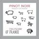 The Little Sheep of France - Pinot Noir label