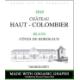 Chateau Haut Colombier-Blanc label