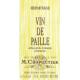 Chapoutier - Hermitage Vin de Paille Blanc label