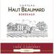 Chateau Haut Beaumard Reserve - Cabernet Sauvignon label