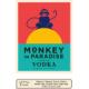 Monkey in Paradise Vodka label