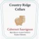 Country Ridge Cellars - Cabernet Sauvignon - Red Hills label