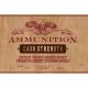 Ammunition - Cask Strength Bourbon label