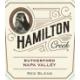 Hamilton Creek - Red Blend Rutherford Napa label