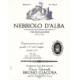 Bruno Giacosa - Nebbiolo D'alba - Valmaggiore label