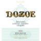 Dozoe - Albarino label