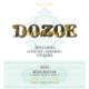 Dozoe - Albarino label