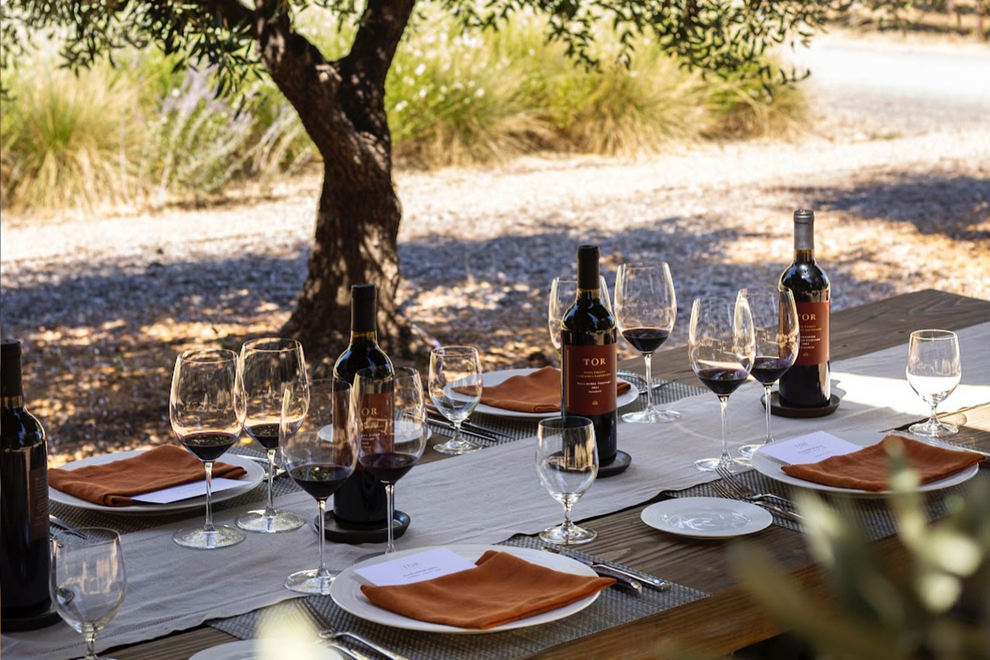 Tor Wine Beauty shot Dinner display