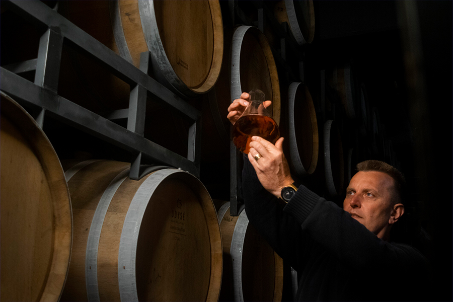 Weber Haus Distillery Barrels